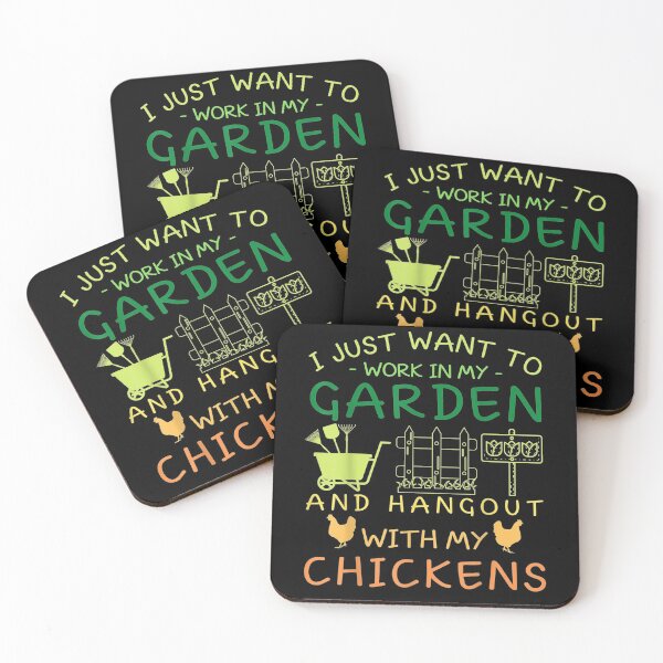 Item preview, I Just Want To Work In My Garden And Hangout With Chickens  designed and sold by ninapfvu.
