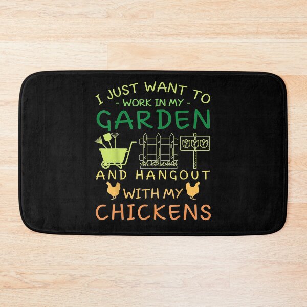 Item preview, I Just Want To Work In My Garden And Hangout With Chickens  designed and sold by ninapfvu.