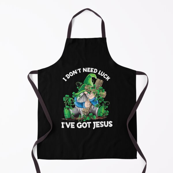 Item preview, Gnome I Don't Need Luck I've Got Jesus St Patrick's Day designed and sold by lolahomya.