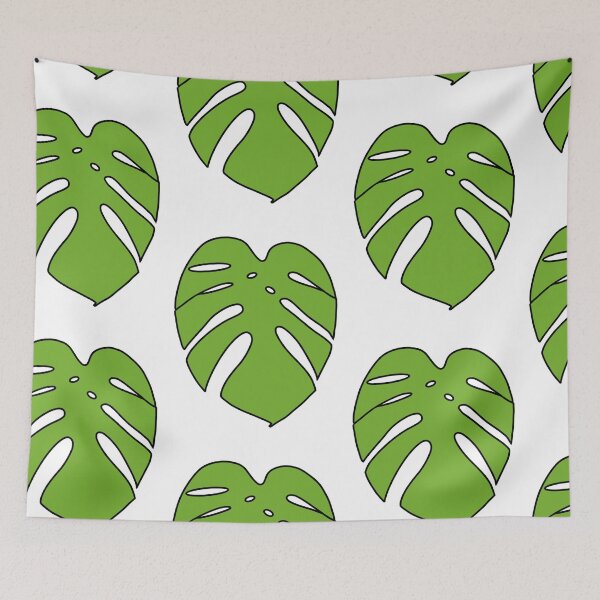 Artikelvorschau, Monstera Deliciosa Musterdruck entworfen und verkauft von EmilyDoesArt.