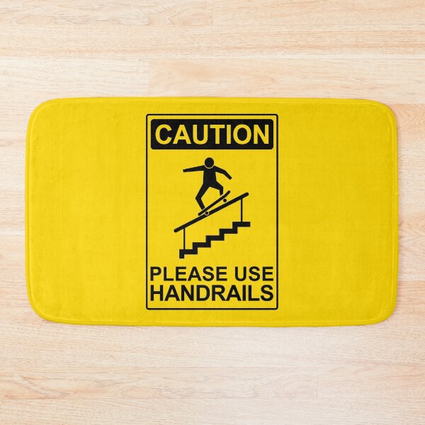 Item preview, Use Handrails Skater - Caution Sign designed and sold by LongTunnel.