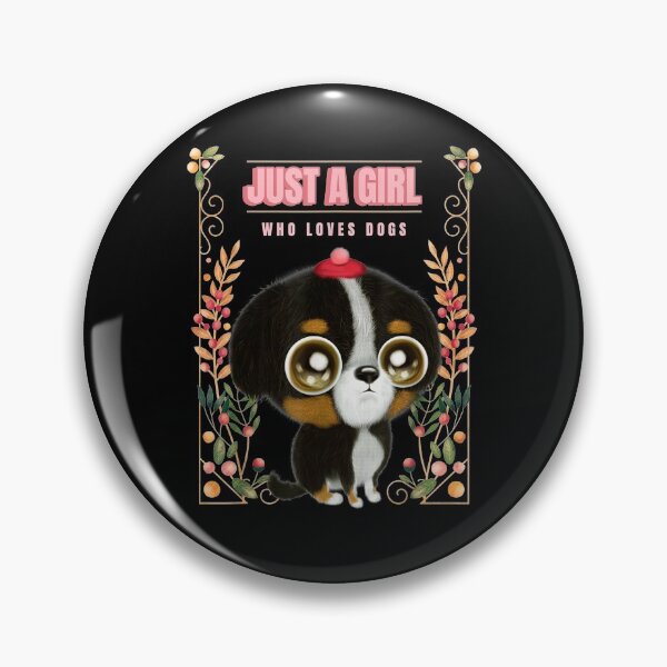 Item preview, Just A Girl Who Loves Dogs Big Eyed Puppy Lover  designed and sold by ninapfvu.