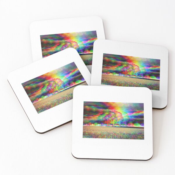 Item preview, Abstract Psychedelic Rainbow Tree designed and sold by downtowndarby.