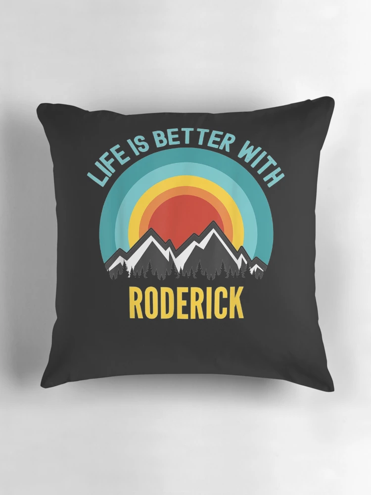 Thumbnail 3 of 4, Pillow, Life Is Better With Roderick Dating Roderick designed and sold by lolahomya.