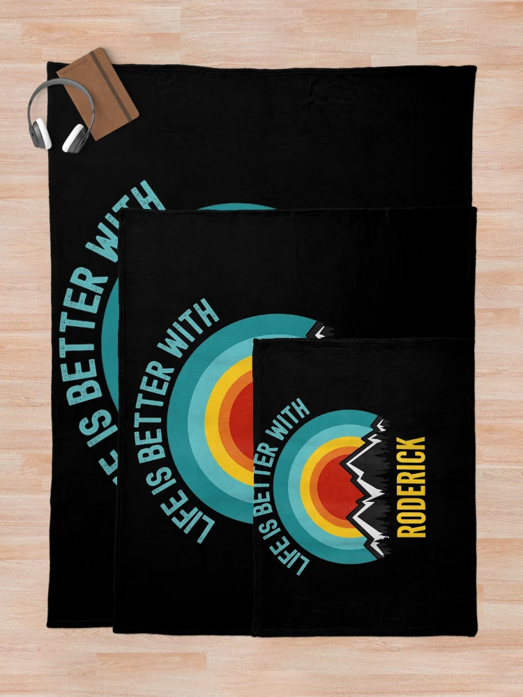 Thumbnail 5 of 6, Throw Blanket, Life Is Better With Roderick Dating Roderick designed and sold by lolahomya.