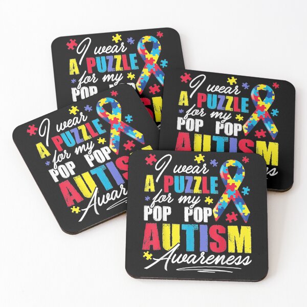 Item preview, I Wear A Puzzle For My Pop Pop Autism Awareness Gift  designed and sold by lolahomya.