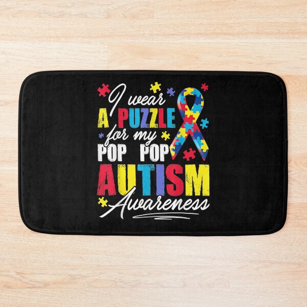Item preview, I Wear A Puzzle For My Pop Pop Autism Awareness Gift  designed and sold by lolahomya.