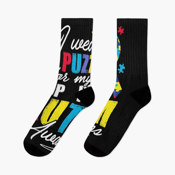 Item preview, I Wear A Puzzle For My Pop Pop Autism Awareness Gift  designed and sold by lolahomya.