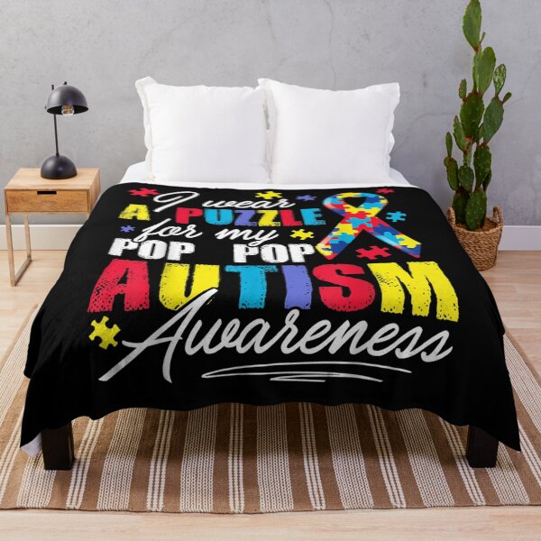 Item preview, I Wear A Puzzle For My Pop Pop Autism Awareness Gift  designed and sold by lolahomya.