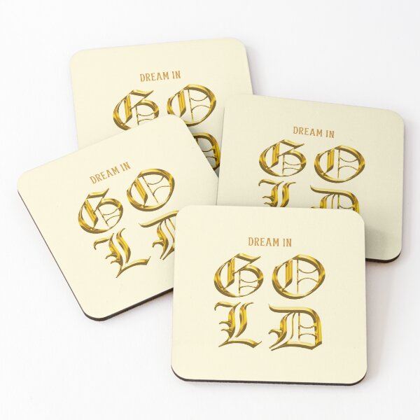 Item preview, Golden 3D Typography  designed and sold by Serene Whiskers.