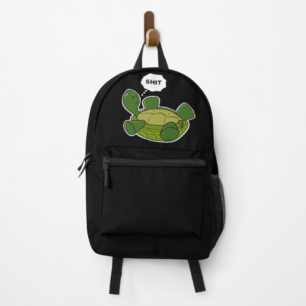 Item preview, Cute Depressed Cartoon Obese Turtle On Back Thinking SHIT Funny designed and sold by YomeHayin.