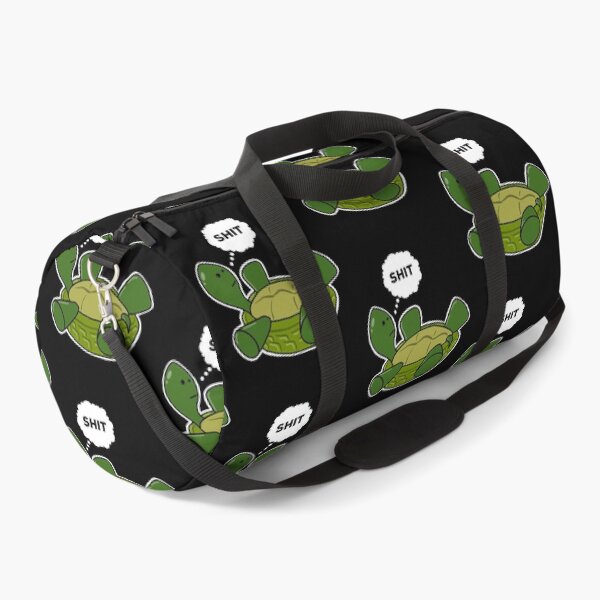 Item preview, Cute Depressed Cartoon Obese Turtle On Back Thinking SHIT Funny designed and sold by YomeHayin.