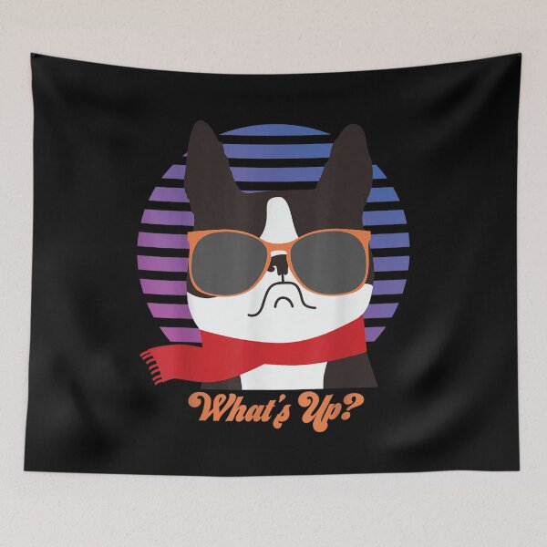 Item preview, Retro Boston Terrier Gifts What's Up Dog  designed and sold by lolahomya.