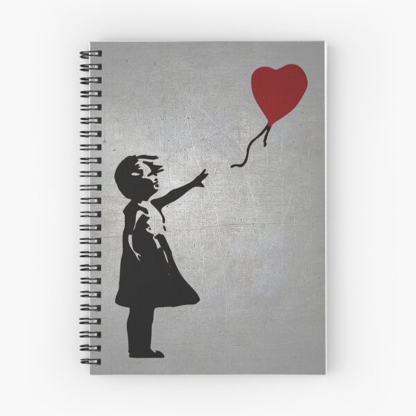 Item preview, BANKSY STENCIL STYLE URBAN GRAFFITI SPRAY PAINT GIRL WITH BALLOON METALLIC designed and sold by kwiebe34.