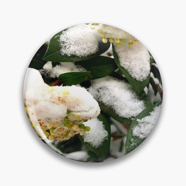 Item preview, Small flowers covered in snow | yellow flowers | Flowers | Snow | Green leaves designed and sold by TatianaLG.