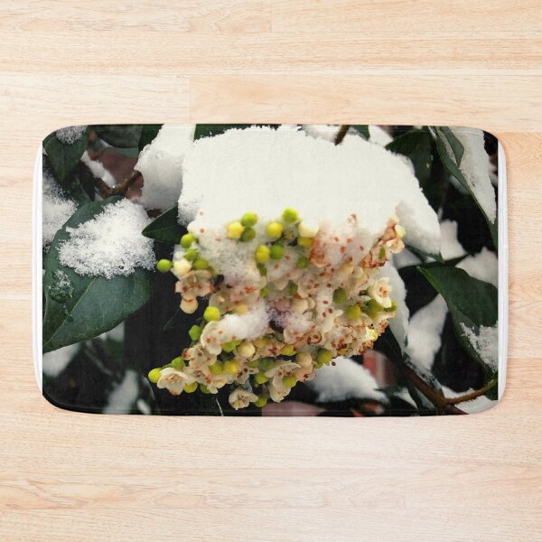 Item preview, Small flowers covered in snow | yellow flowers | Flowers | Snow | Green leaves designed and sold by TatianaLG.