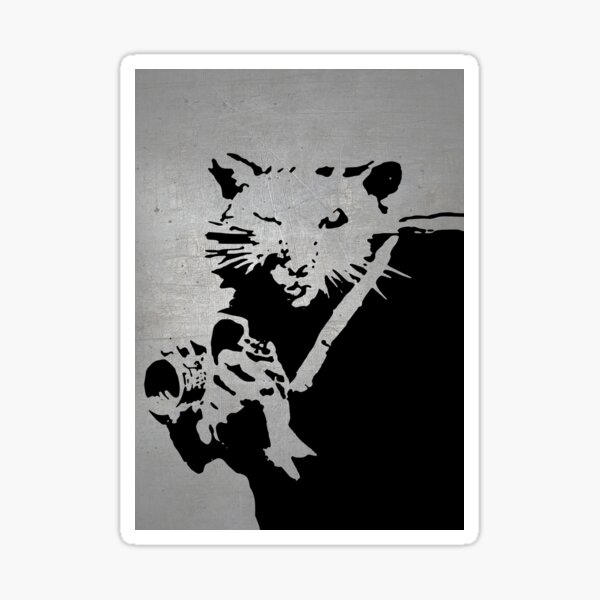 Banksy Stencil Stickers for Sale