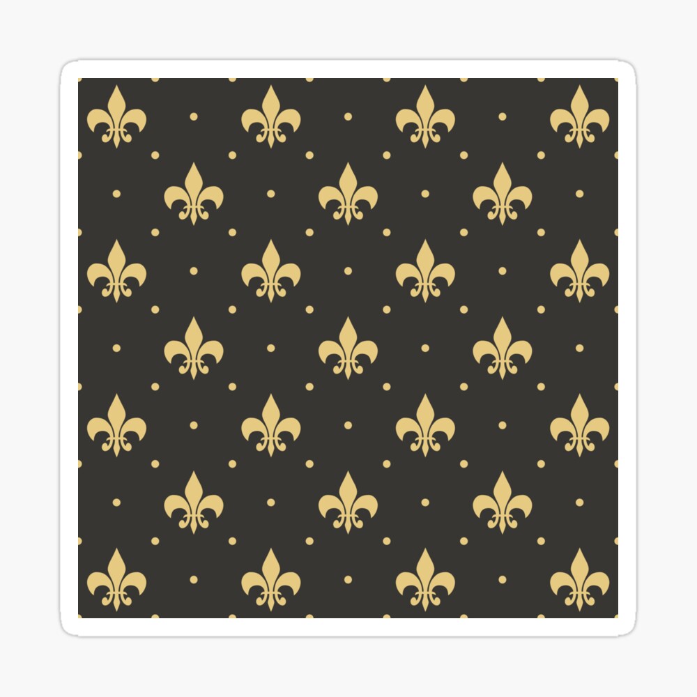 Fleur de Lis - outline' Mouse Pad