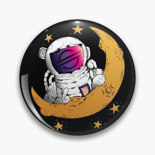 Item preview, Stellar to the Moon - this is a great gift for every cryptocurrency investor designed and sold by hyggekrog.
