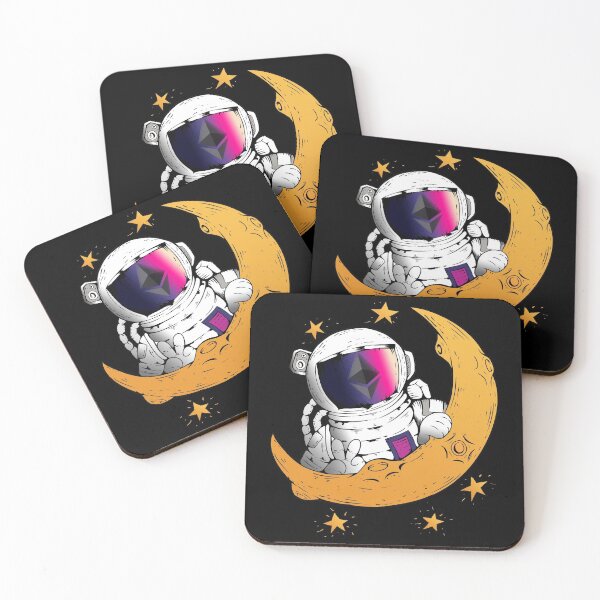 Item preview, Ethereum to the Moon - this is a great gift for every cryptocurrency investor designed and sold by hyggekrog.