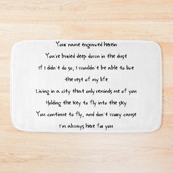 Item preview, Your Name Engraved Herein Handwritten Lyrics - Chorus 2 (English) designed and sold by Aooms123.