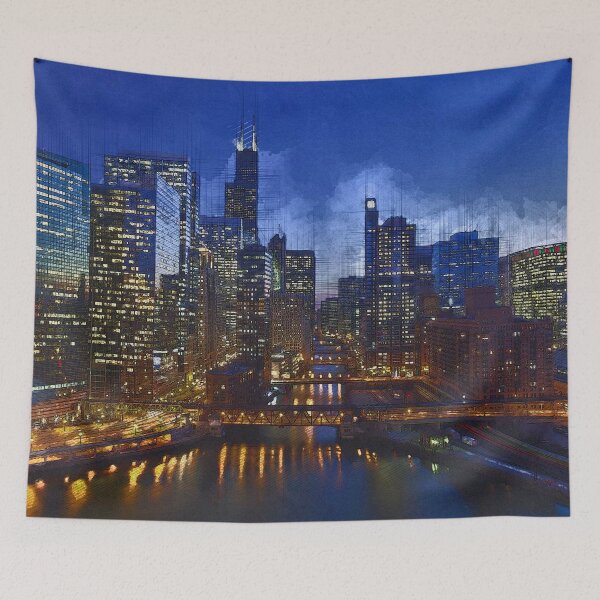 Item preview, Chicago Night Lights designed and sold by mrthink.