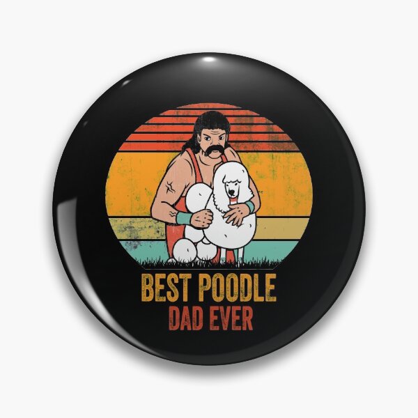 Item preview, Funny Vintage Best Poodle Dad Ever  designed and sold by Guarddogdrive.