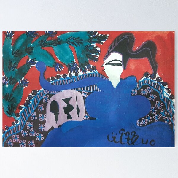 Item preview, Baya Mahieddine Work from the 1940s designed and sold by haschmy.