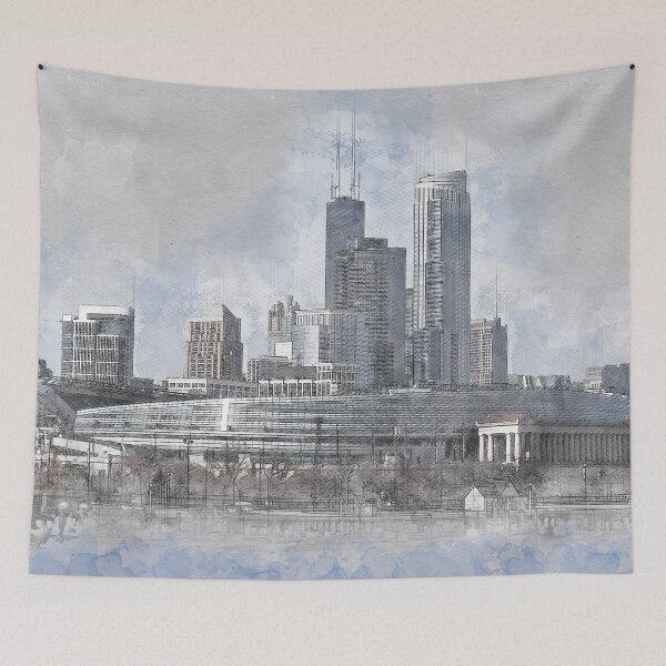 Item preview, Chicago Skyline designed and sold by mrthink.
