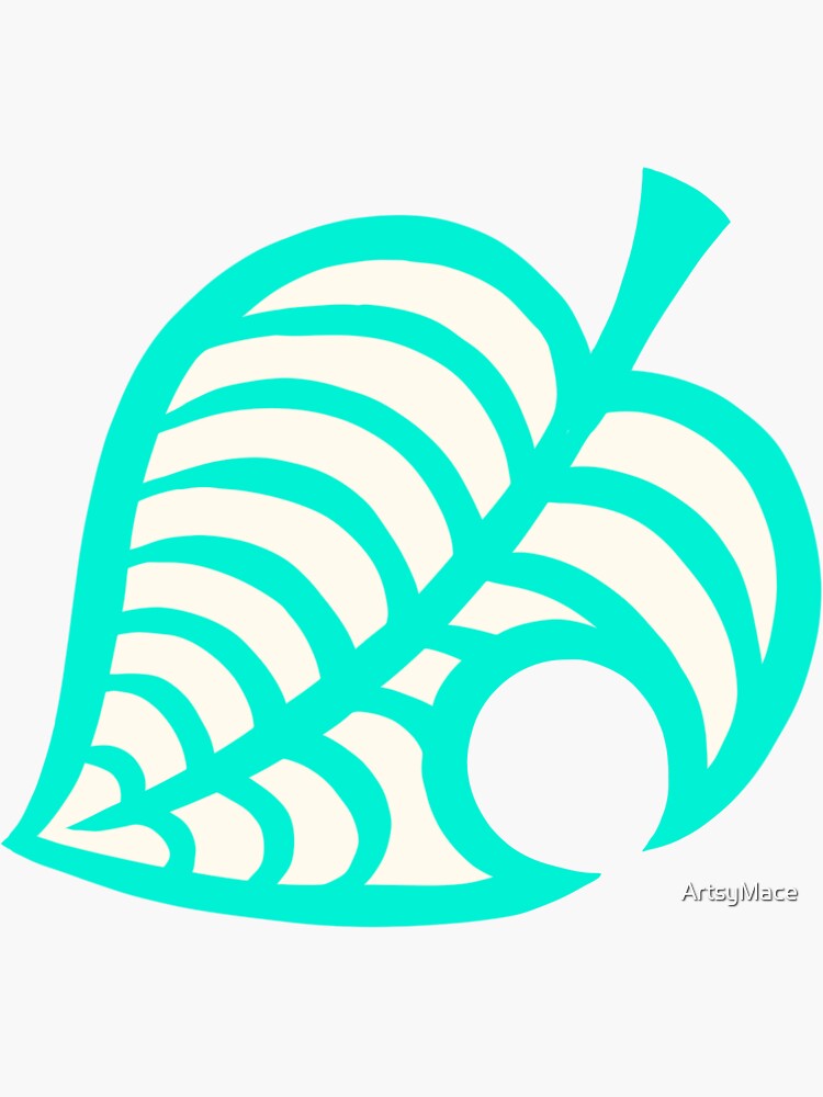 "Nook Leaf" Sticker for Sale by ArtsyMace | Redbubble