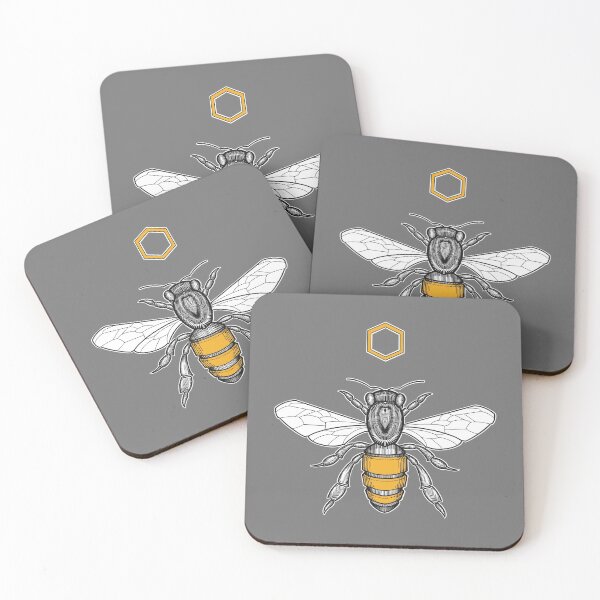 Item preview,  cute wholesome honeybee and hexagon designed and sold by weilertsen.