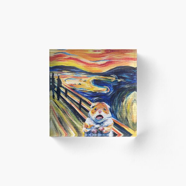 The Screaming Hamster Acrylic Block