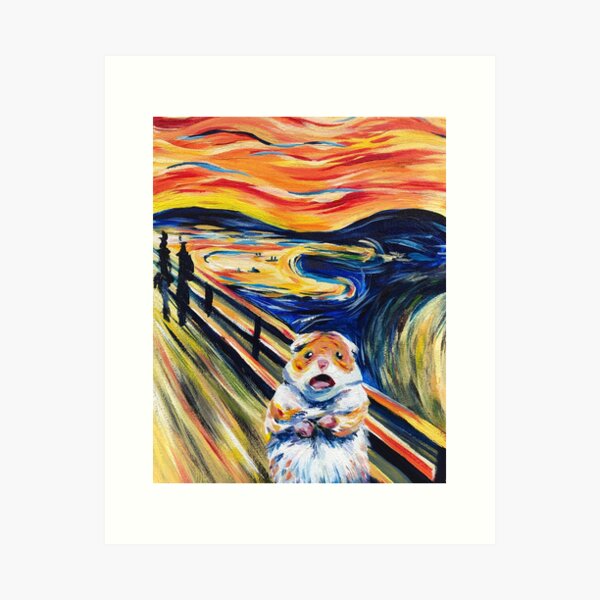 The Screaming Hamster Art Print