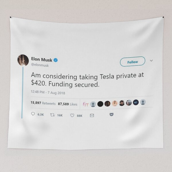 Artikelvorschau, Elon Musk Tweet entworfen und verkauft von jfreedom.