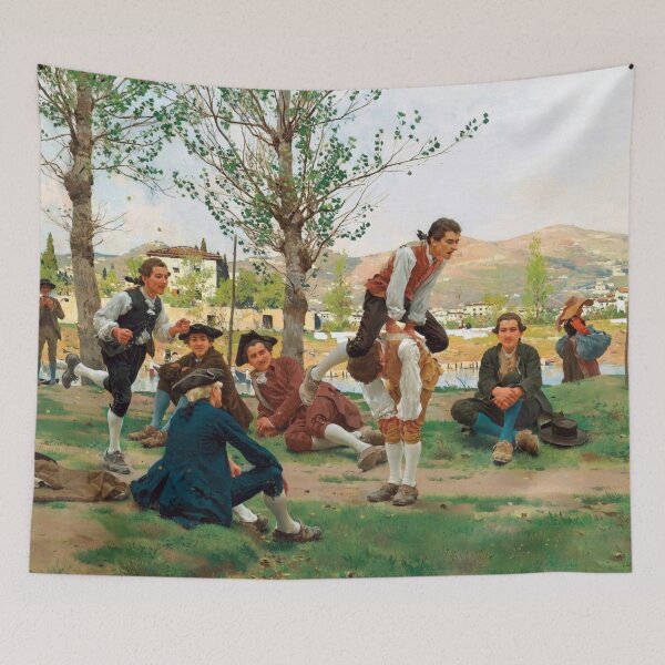 Item preview, A Game of Leapfrog - Raffaello Sorbi - 1887 designed and sold by CJET.