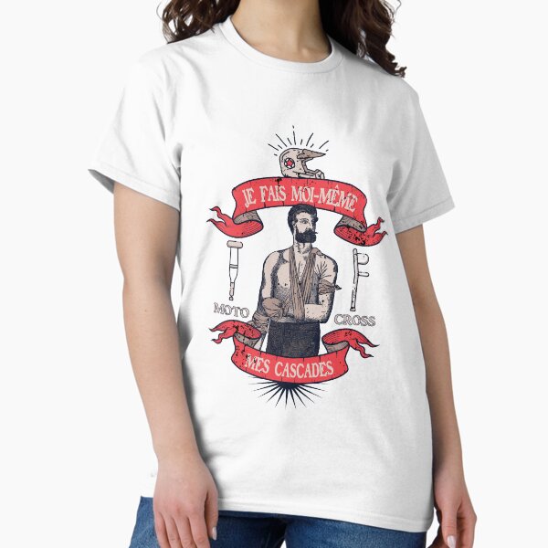 I do my motocross stunts myself Classic T-Shirt