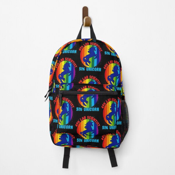Item preview, 49% LAB SCIENTIST 51% UNICORN FUNNY LAB TECH RAINBOW GRUNGE SUNSET designed and sold by Hippiesole.