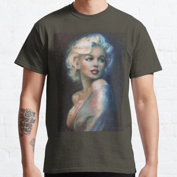 Marilyn Monroe Oversized Portrait T Shirt M-3XL Blonde Norma Jeane Tribal Design 