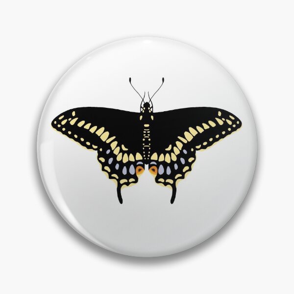 Item preview, Black swallowtail butterfly design designed and sold by hanameda.