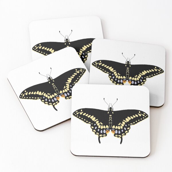 Item preview, Black swallowtail butterfly design designed and sold by hanameda.