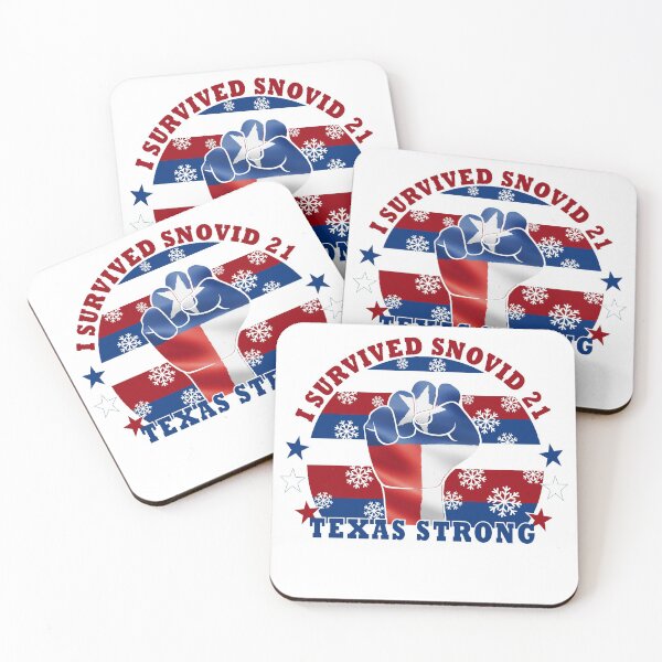 Item preview, I Survived Snovid21 winter storm Texas strong flag 2021 designed and sold by steven8899.
