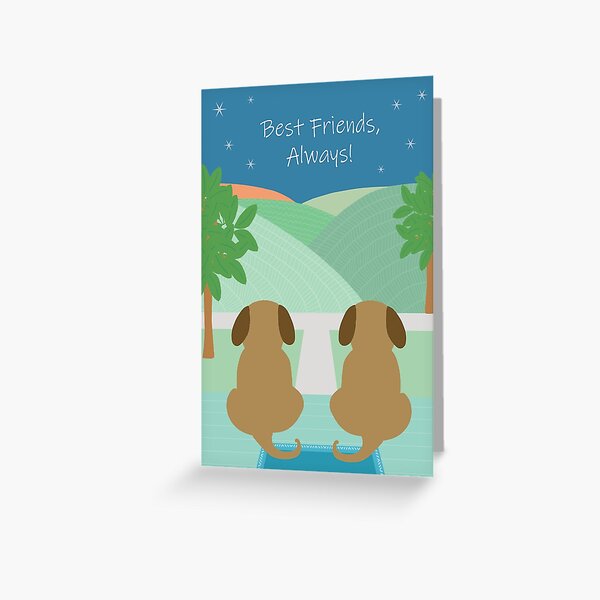 Best Friend Dogs Greeting Card