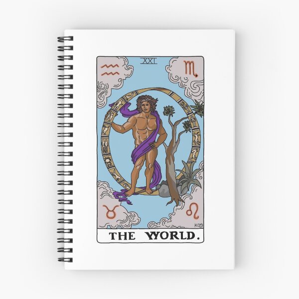 Item preview, The World Roman Mosaic Tarot Card designed and sold by KatysLandscapes.