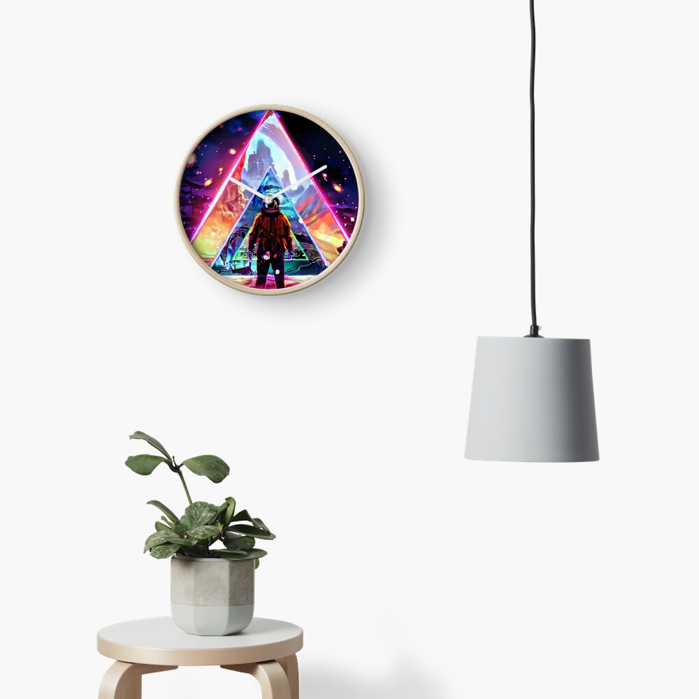 Cosmic Triangle Travel Clock