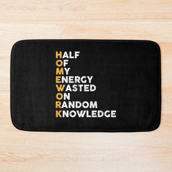 Item preview, Funny Homework Acronym Gift For School Student Boys Girls designed and sold by Theobsessed01.