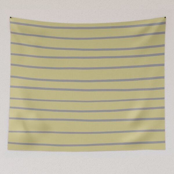 Item preview, Grey Yellow-Green Horizontal Stripe Pattern 2021 Color of the Year Ultimate Gray and Shadow Green designed and sold by ColorOfTheYears.
