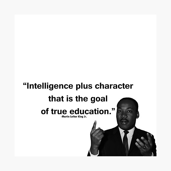 Impression photo « Citation de Martin Luther King sur l'éducation