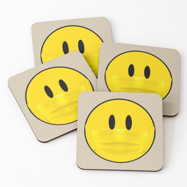 Item preview, Smiling Under Yellow Mask | Happy Face | designed and sold by HappyFaceCo.