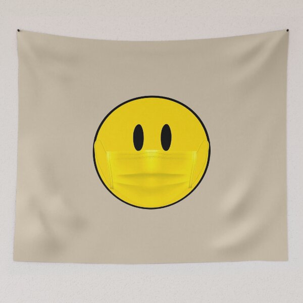 Item preview, Smiling Under Yellow Mask | Happy Face | designed and sold by HappyFaceCo.