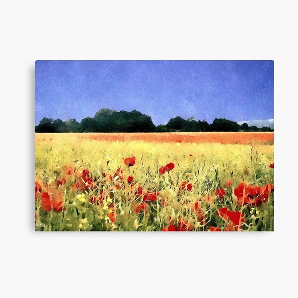 Poppy Field Canvas Print